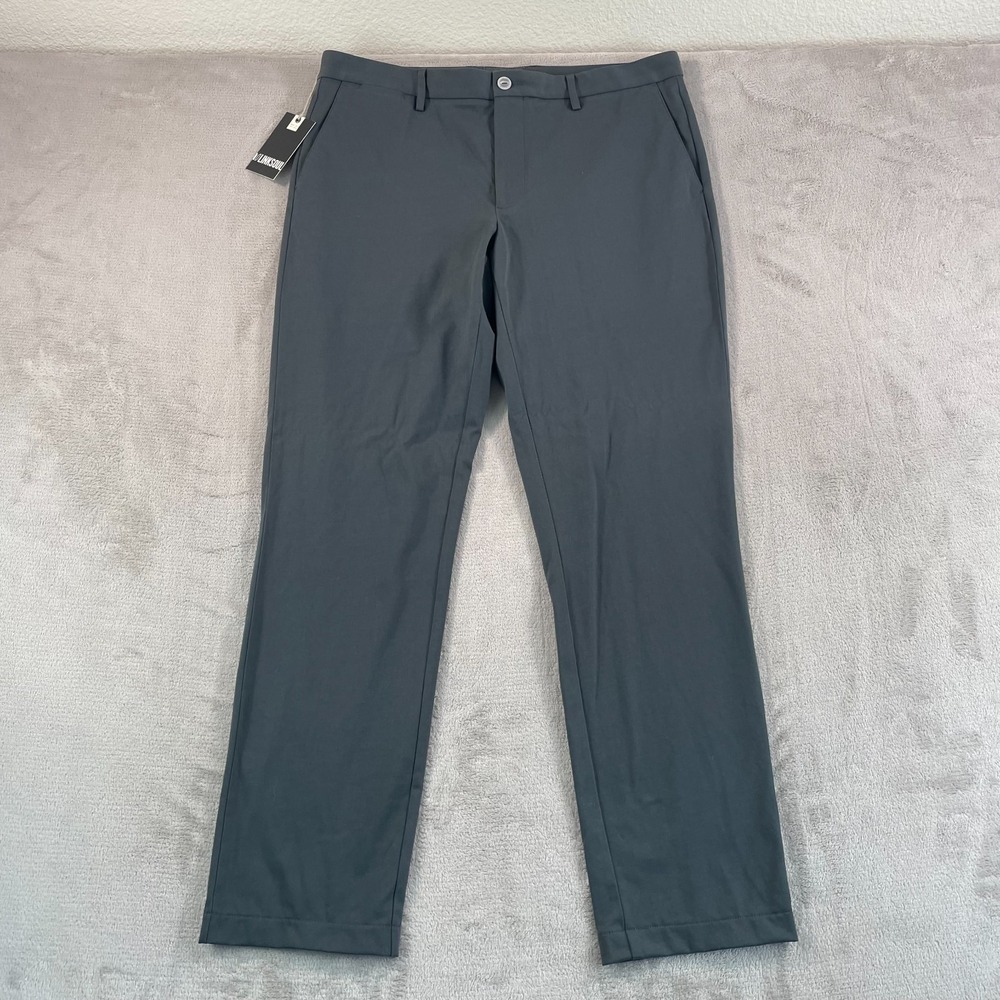 Linksoul Golf Performance Knit Chino Pants Men 36x32 Gravel‎ Straight Leg NWT